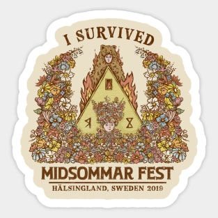 I Survived Midsommar Fest Sticker